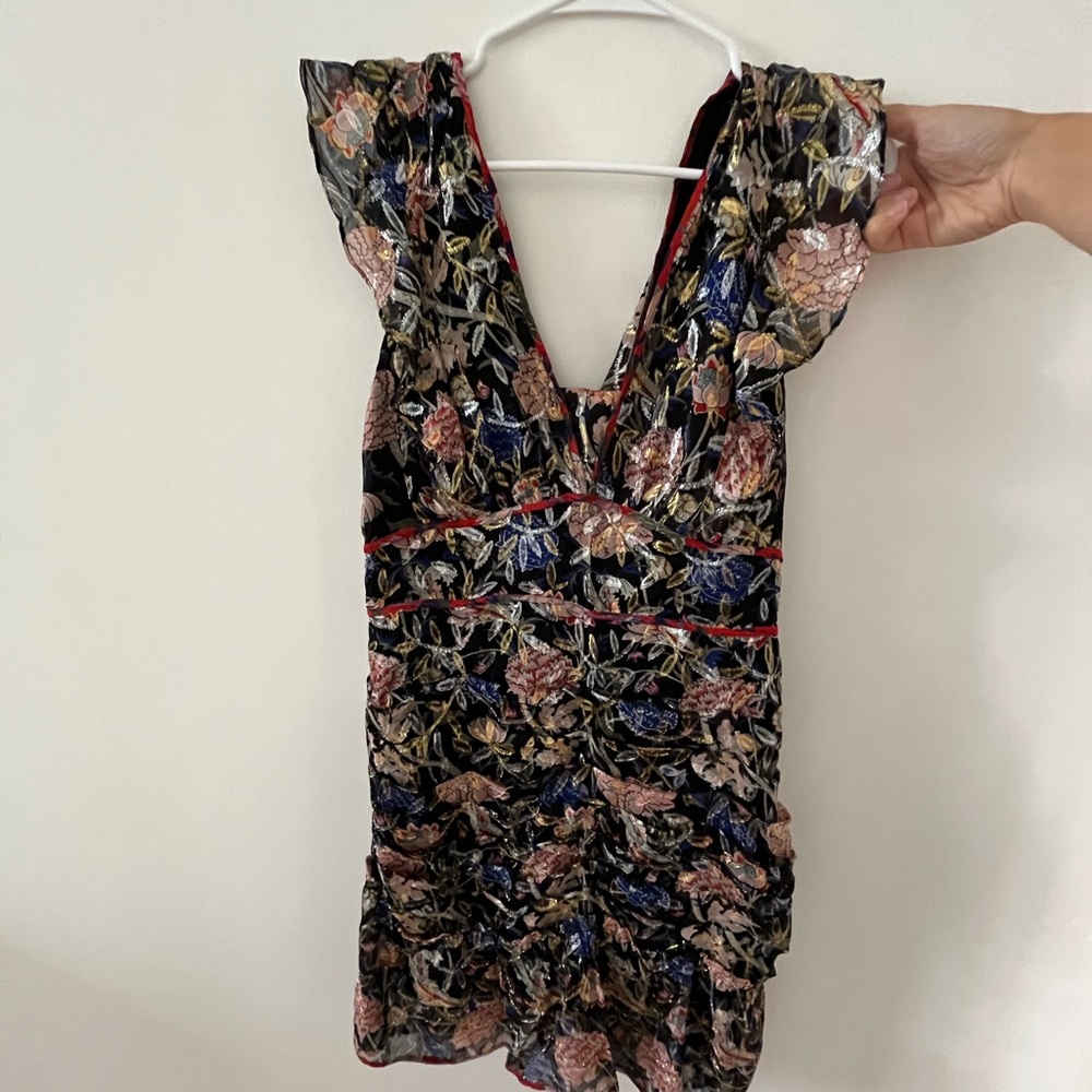Ba&sh mini metallic dress size 3 (us 8), worn once